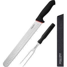 BOLEXINO 12" Carving Knife Set for Slicing, Sharp Premium Ham Slicer Knife, Great for Cut Roasts, Meats, Fruits and Vegetables