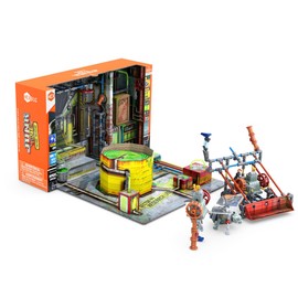 HEXBUG JUNKBOTS Small Factory Habitat Power Sub Station, Surprise Toy Playset, Build and LOL with Boys and Girls, Toys for Kids, 200+ Pieces of Action Construction Figures, for Ages 5 and Up