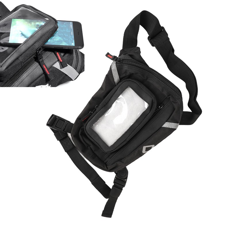 Cycling Leg Bag Waterproof Large Capacity Detachable Touch Screen Phone