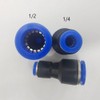 zjxed 1/2" OD x 1/4" OD Pneumatic quick Connector Push