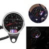 65mm Black Face LED Mechanical Motorcycle Speedometer Odometer Gauge with