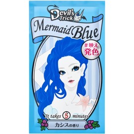 Quisquis Devil's Trick, Mermaid Blue, Hair Color Change, 1WEEK Ion Color, Bare Hands, Intensive Care, Hair Color Treatment, 1 Piece