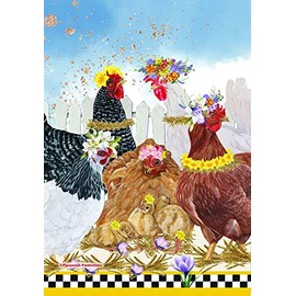 Chickens GFS714 Pipsqueak Productions Garden Flag 12" x 17"