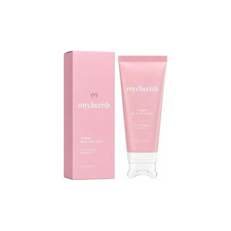 Crema para el Cuello mycherish FBLCLAFGP PDRN Colágeno con Aplicador