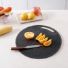 LATRAT Plastic Chopping Board, Round Chopping Board, Vegetable Bread, Chopping
