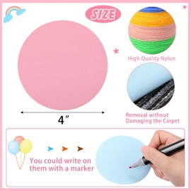 TaoBary 240 Pcs Carpet Markers Floor Dots Markers Floor Dots, Multicolor Carpet Dots Circles Carpet Markers for Classroom Kindergarten Preschool Elementary School Teacher Supplies (Macaron Color)