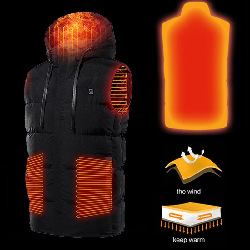 Heated Vest USB Electric Heated Vest Washable Heating Jacket for