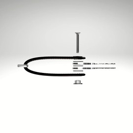 SONA Key Organizer PU Leather Key Case Compact Space Saving Key Edge Hidden 6-16 Keys, black