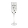 70th Birthday Stars Champagne Flute Glass Gift