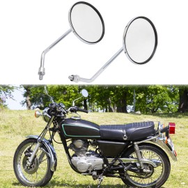 KEEPDSGN Round Chrome Motorcycle Rear View Mirrors For Kawasaki KZ400 KZ750 KZ900 KZ1000