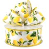 CH Lemon Bee Flower 2.5" x 5 yds Wired Ribbon