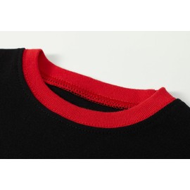 Little bety Boys Christmas Pajamas Toddler Boys Chirstmas Reindeer Pajamas Kids Cotton Sleepwear Size 8 Red&Black