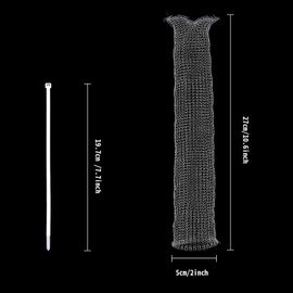 48 PCS Lint Traps Washing Machine Lint Trap Stainless Steel lint Snare Traps Laundry Mesh Washer Hose Filter Washing Machine Lint Snare, Lint Traps Hose Screen Filter Catcher with 48 Nylon Cable Ties