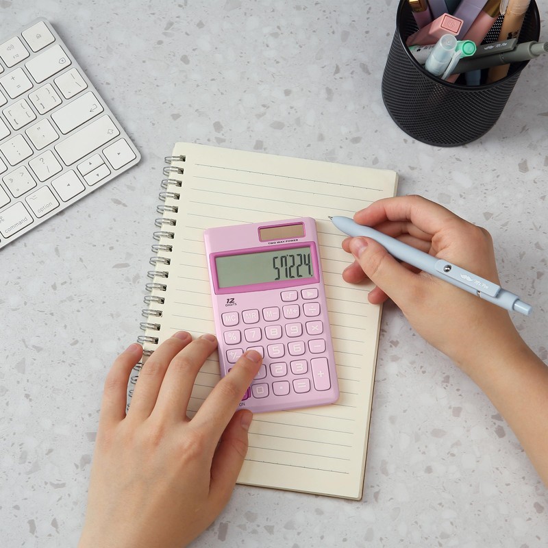 Mr. Pen- Standard Function Calculator, 12Digits, Small Calculator, Purple Small
