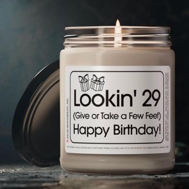 Looking 29 Girlfriend Birthday Candle Gift - 30th Birthday Gift, Getting Old Candle, BFF 30th Birthday Gift, Funny 30th Birthday Gift 24 (White Sage + Lavender)