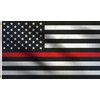 DMSE Thin Red Line Firefighters Fire Red Line Flag 2X3