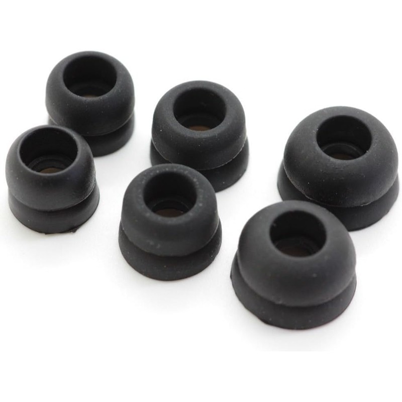 Zotech Replacement Eartips for Beats Earphones, 12 Pcs, Black (Powerbeats