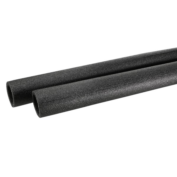 sourcing map Foam Tube Sponge Protective Sleeve Heat Preservation Black