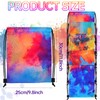 15 PCS Tie Dye Drawstring Party Favor Bags,Small Drawstring Backpack,Camouflage