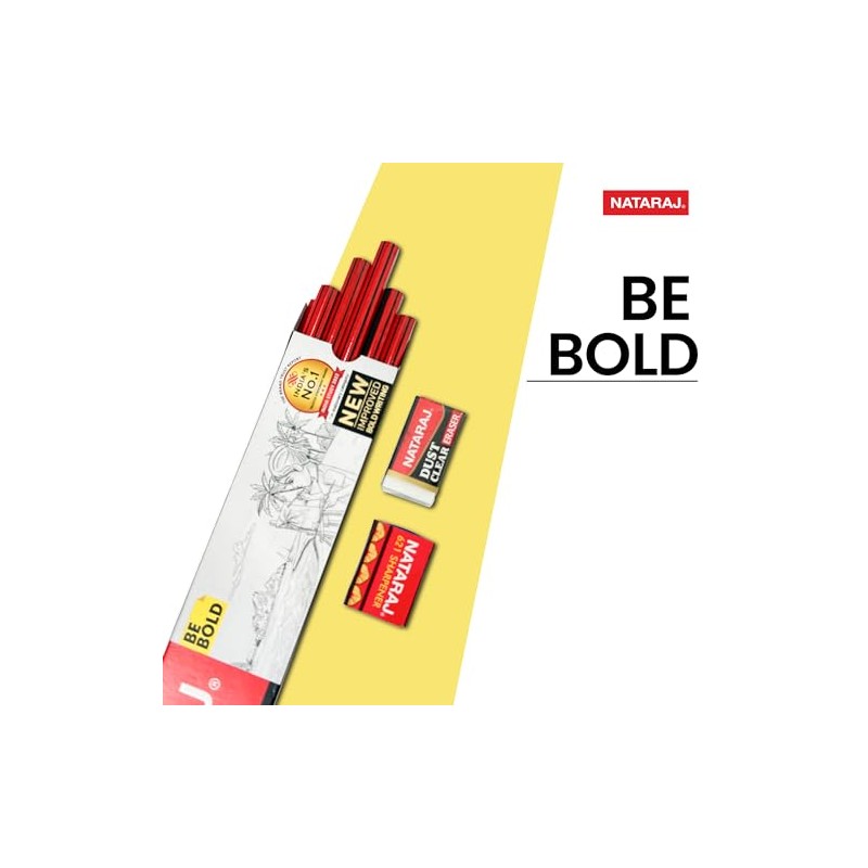 NATARAJ 621 bold writing pencils - 10pcs