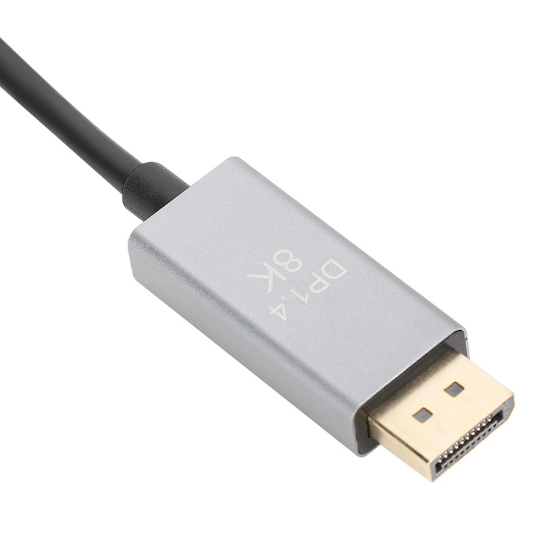 Type C to Displayport 8K 1.4 HD Video Cable Transmission