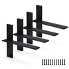 Floating Shelf Bracket 3/8" Thick Heavy Duty Shelf Brackets 4