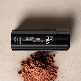 BY MIA Hair Building Keratin Fibres Dark Brown 21g (2 Pack) | Hair Fibres for Thinning Hair | Hair Thickener Powder Fiber | Hair loss Concealer for Women & Men