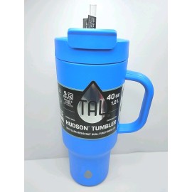 TAL 40 ounce Hudson Tumbler insulated Blue Brand New (Leak Resistant) With Straw