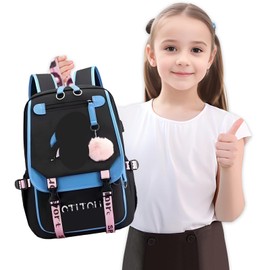 Partymall 3D Cartoon Backpack Student School Bookbag Travel Backpacks for Boys Girls Teenagers Lunch Travel Rucksack 45 * 30 * 5cm (Type-C, F)