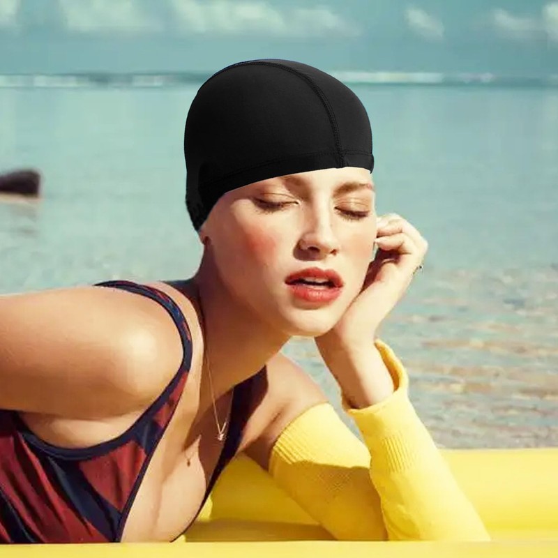 Pack of 2 Swimming Caps, Unisex Swimming Cap for Women