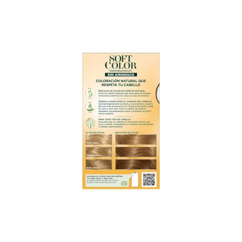 Soft Color Tinte Semi Permanente 80 Rubio Claro | Crema,