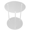 Clear Acrylic Plant Stand Round Top Corner Holder Planter Flower