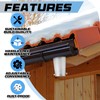 Zonon 2 Pcs Rain Chain Gutter Adapter Aluminum Installation Rain
