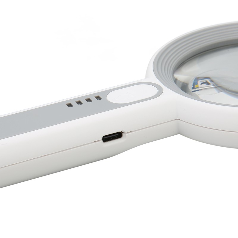 Magnifying Glass 5X 12X Handheld Magnifier with 18pcs LED for