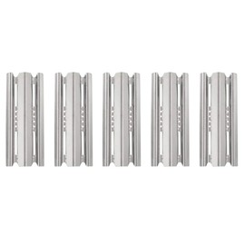 YIHAM KS741 Grill Heat Plate Replacement Parts for Broil King Baron 540 590, Broil-Mate, Huntington and Sterling Gas Grills, Stainless Steel Heat Shield 15 7/8 inch x 6 inch, Set of 5