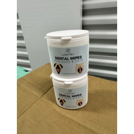 3pk Pet Teeth Cleaning Wipes for Dogs & Cats, Dental Finger Pads Pearl-Embossed