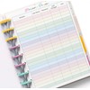 Color Password Tracker for 9-Disc Planners, Password Log, Pre-punched Planner