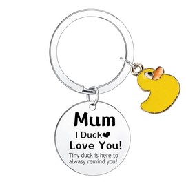Hgreiwgk Mother's Day Gifts for Mom Gifts Mom keychain from Daughter Son Cute Duck Gifts for Mommy Birthday Gifts Love You New Mother Gift Mama Gifts