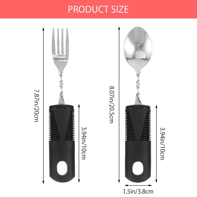 Cutlery for Parkinson Seniors Disabled Aid Handle for Disabled People