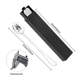 DIKARIYA Schön Dass es Dich Gibt Gifts, Coffee Spoon with Engraving - Wie schön, DASS es Dich gibt! Farewell Gift Small Thank You Gifts for Women Men Teacher Colleague Teacher Teacher