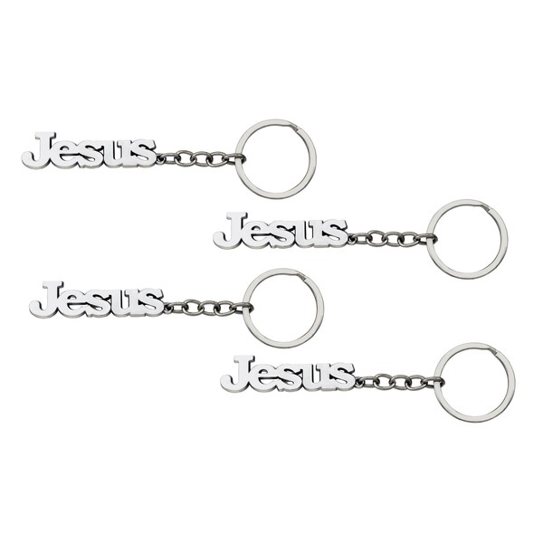 Blessings Set Of 4 Jesus Letters keychain - Stylish and