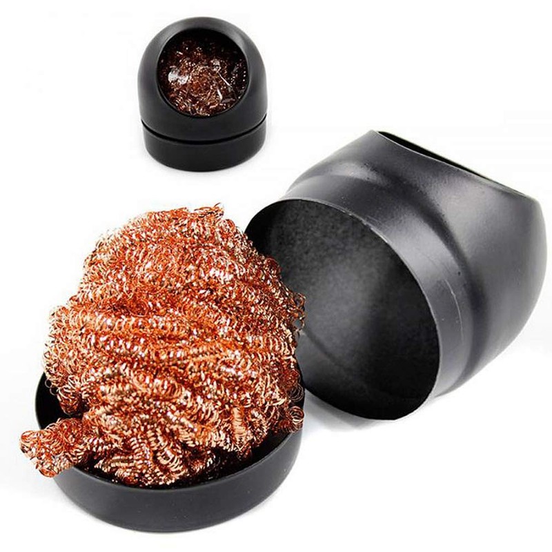 ExcInter Black Iron Tip Cleaner + 6pcs Cleaning Ball Soldering