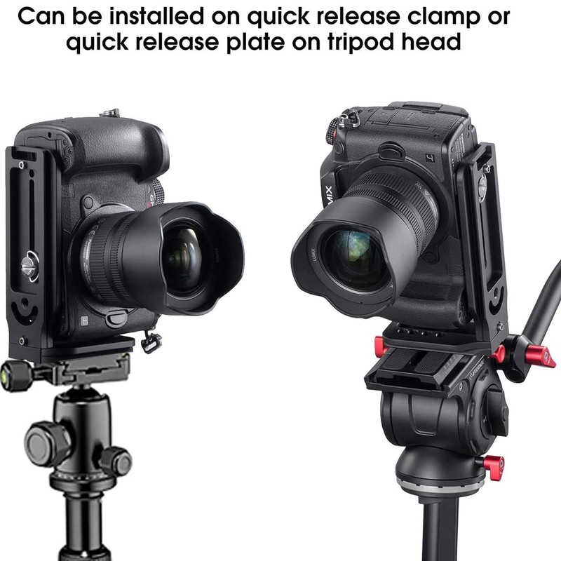 Camera L Bracket with 1/4" Screw Hole Universal DSLR Camera