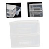 OATIPHO Drawer Organizer Storage Box 2-Layer Desktop Storage Tool Transparent