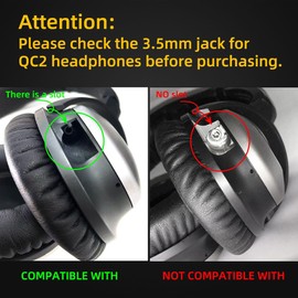 YOCOWOCO aptX Wireless Bluetooth 5.0 Adapter for Bose QuietComfort QC 15 and QC 2 with Mic/Volume Control, Black