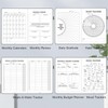 SIMSIMY Dotted Journal Notebook with Premade Bullet Templates, Pre-made Dot
