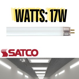 Satco S8405 (30 Case Pack) 17 Watt; T8; Fluorescent; 3500K Neutral White; 85 CRI; Medium Bi Pin Base ;1450L; T8 Linear; 1.02 in. Length, for Commercial, Corporate, Contractors