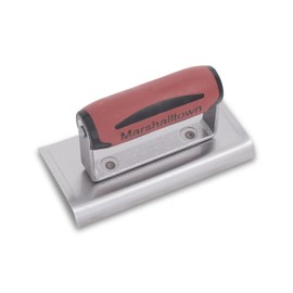 MARSHALLTOWN Curved Concrete Edger, 6 x 3 High Carbon Steel Blade, 1/2 Lip x 3/8 Radius, Made In The USA, 136D