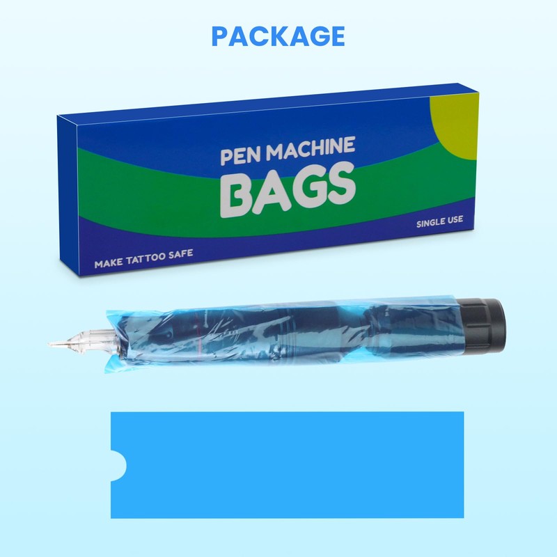 Tattoo Pen Covers for Tattoo Workers: 200 pcs Large Disposable