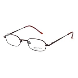 Calabria Metal Flex KIDS 1005 Oval Blue Light Blocking Reading Glasses +2.75 Brown Girls